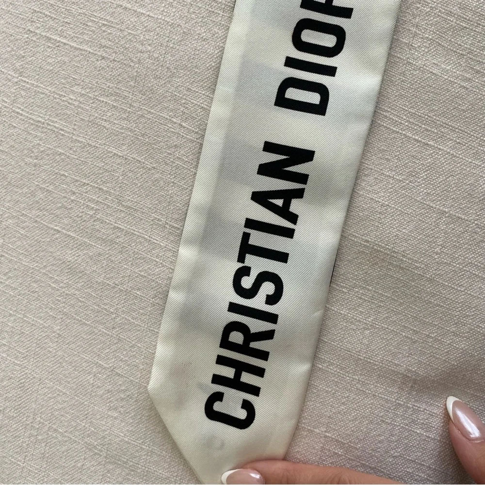 Christian Dior J'adore Striped Mitzah Scarf